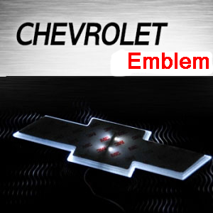 [ Malibu auto parts ] 2Way Cheverolet LED Emblem Plate  Made in Korea